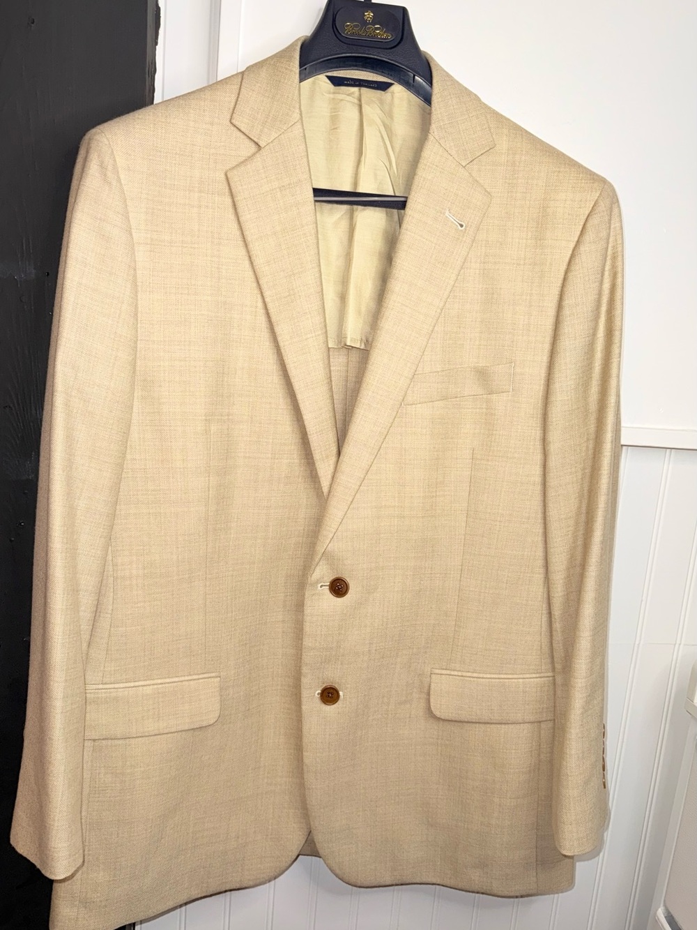 Brooks Brothers Beige Two-Button Sport Coat - Picture 3 of 10